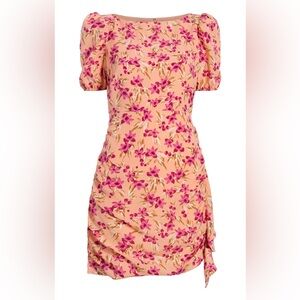 Likely Cara Mini Floral Ruched Dress Women’s Size 4 NWOT